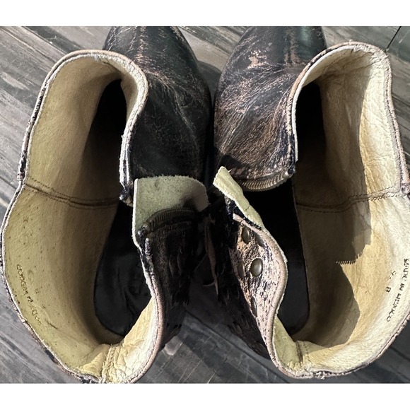 BED STU Cobbler Series Ghent Distressed Studded Ankle Boots Women's Size 9 - Picture 7 of 9